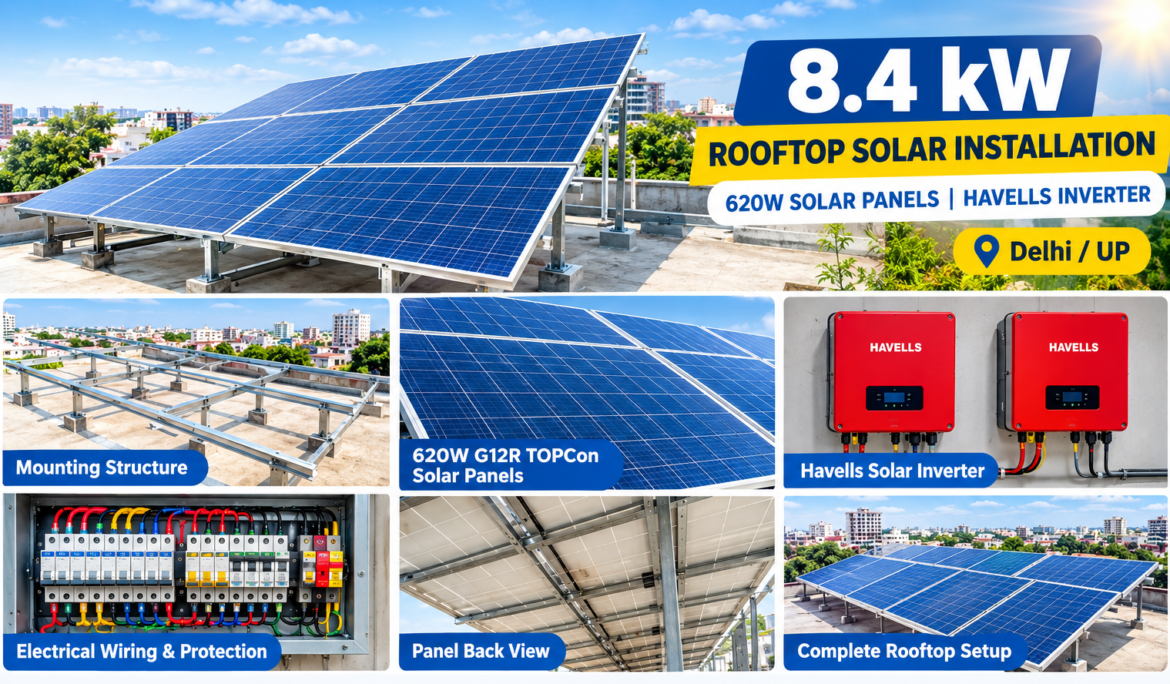 8.4 kW Solar System Installation